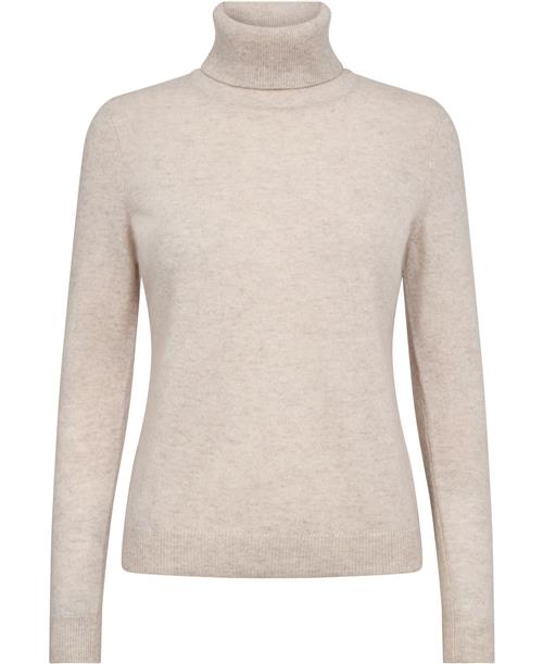 Christian Berg Kkarita ML - 100 Cashmere Kvinde Barley Mel Sweaters Str L Cashmere - hos Magasin