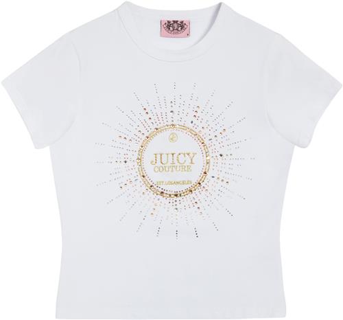 Juicy Couture Heritage Crown Tshirt Kvinde White Kortærmede T-shirts Str L - hos Magasin