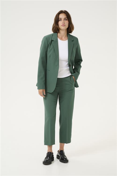 Se Kaffe Kasakura HW Cropped Pants Kvinde Garden Topiary Bukser Str 42 - hos Magasin ved Magasin