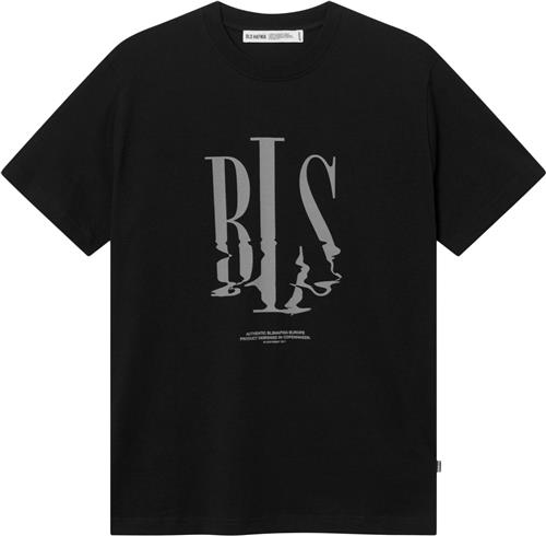 BLS Hafnia Northsea Capital Tshirt Mand Black Kortærmede T-shirts Regular Fit Str S - Bomuld hos Magasin