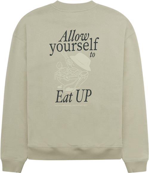 Se Woodbird Wbcope Eat Crew Mand Stone Sweatshirts Str XL - hos Magasin ved Magasin