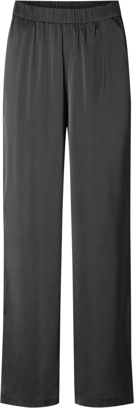 Se Selected Femme Slflenatinni Relaxed MW Wide Pant Kvinde Volcanic Ash Bukser Med Lige Ben Str 34 - hos Magasin ved Magasin