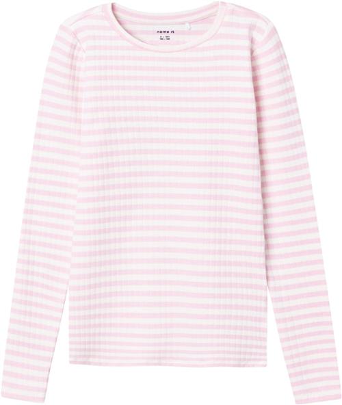 Name It Nkfsuraja XSL LS TOP Noos Str 134/140 - Parfait Pink/stripe Bluser hos Magasin