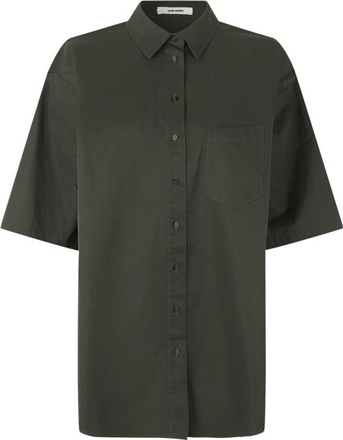 Oval Square Oswork Shirt Kvinde Forest Night Kortærmede Skjorter Str XS - hos Magasin