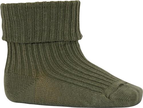 Se mpKids Cotton rib Baby Socks Str 25/28 - Olivine Strømper hos Magasin ved Magasin