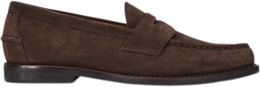 Polo Ralph Lauren Suedealston Penny-cs-lfr Mand Dark Brown Loafers Str 44 - hos Magasin