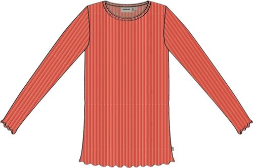 Se Wheat Langærmet Rib Tshirt Reese Str 3 år / 98 cm - Candy Red Langærmede T-shirts Bomuld hos Magasin ved Magasin