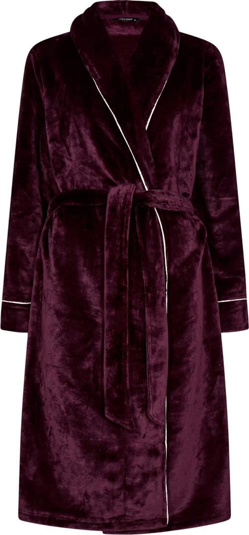 Decoy Decoy Long Robe W/piping Morgenkåber Str S - hos Magasin