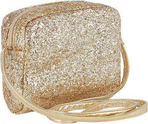 Se Mimi & Lula Mimi & Lula Skuldertaske - Guld Glitter - Skuldertasker hos Magasin ved Magasin