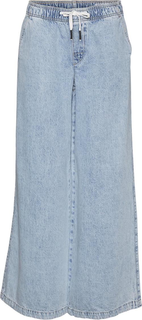 Vero Moda Vmannet MR ELA Loose Wide Jeans RA3 Kvinde Light Blue Denim Wide Jeans Slim Fit Str "L/""30" - hos Magasin