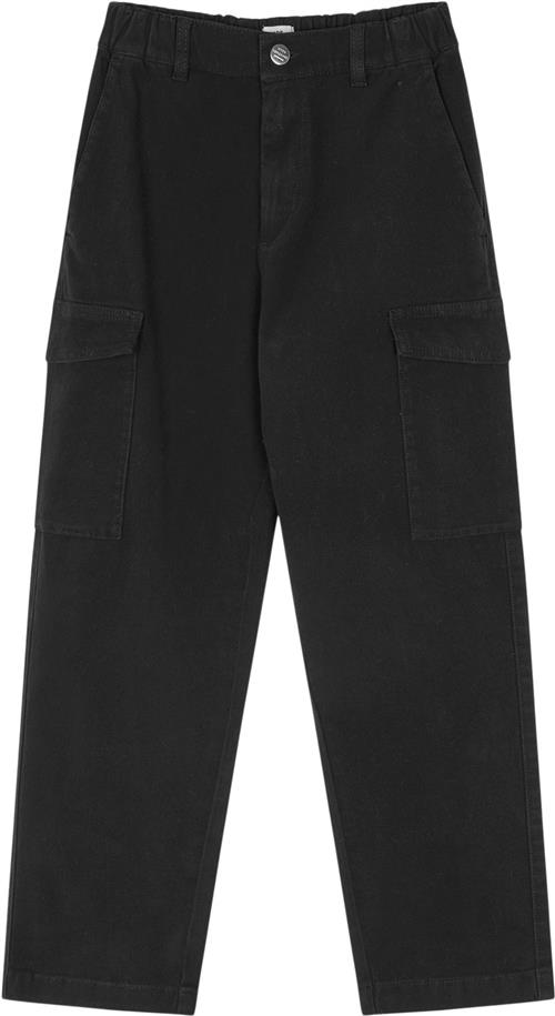 Mads Nørgaard - Copenhagen Soft Canvas Cargoni Pants Str 12 år - Sort Bukser hos Magasin