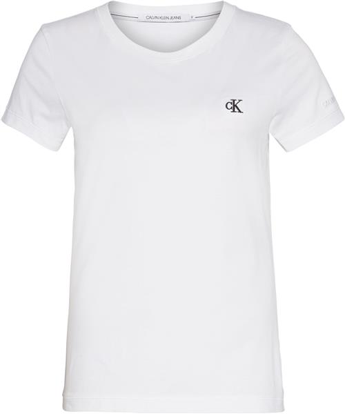 Se Calvin Klein CK Embroidery Slim TEE Kvinde Yaf Kortærmede T-shirts Str S - hos Magasin ved Magasin