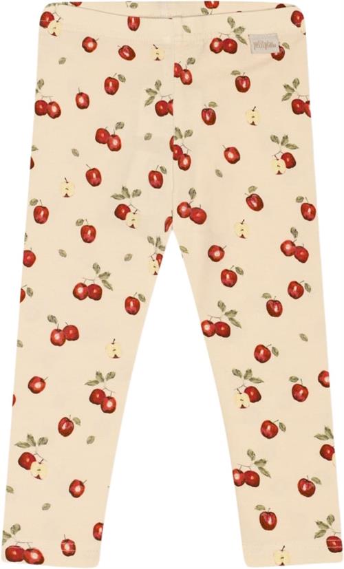 PETIT PIAO Legging Printed Str 68 cm - Apple Aop Leggings Bomuld hos Magasin