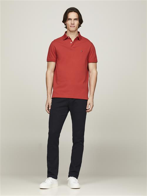 Tommy Hilfiger 1985 Regular Polo Mand Terra Red Kortærmede Poloer Str XL - hos Magasin