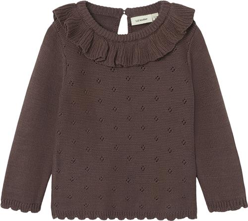 Lil' Atelier Nmflaguna LS Knit LIL Str 92 - Peppercorn Strik hos Magasin