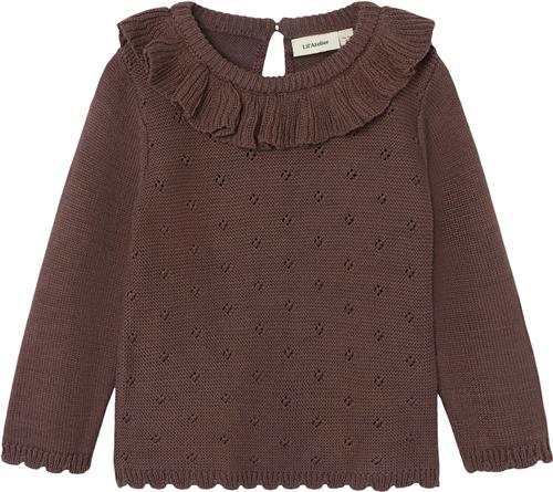 Lil' Atelier Nmflaguna LS Knit LIL Str 116 - Peppercorn Strik hos Magasin