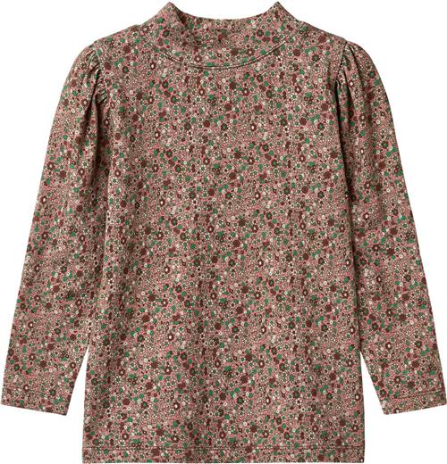 Fliink Kelly LS Puff Blouse Str 2Y/92 - Rose Amazone Carafe Aop. Bluser Viskose hos Magasin