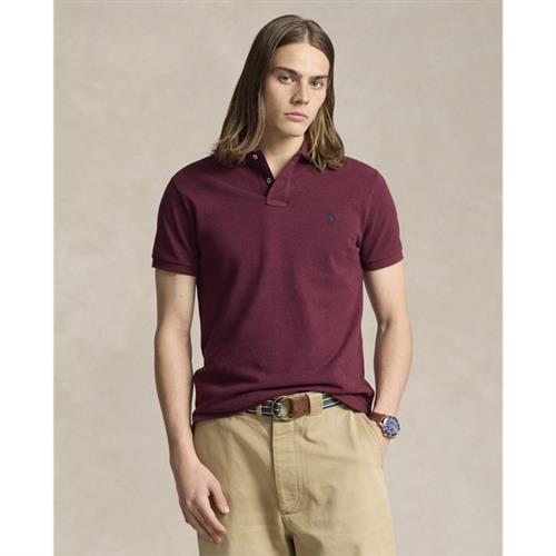 Polo Ralph Lauren Basic Meshssl-knt Mand Vintage Port Heather/c7587 Kortærmede Poloer Slim Fit Str M - Bomuld hos Magasin