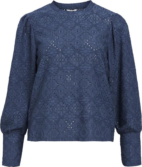 Object Objfeodora L/S TOP Noos Kvinde Bering Sea Toppe Regular Fit Str M - hos Magasin