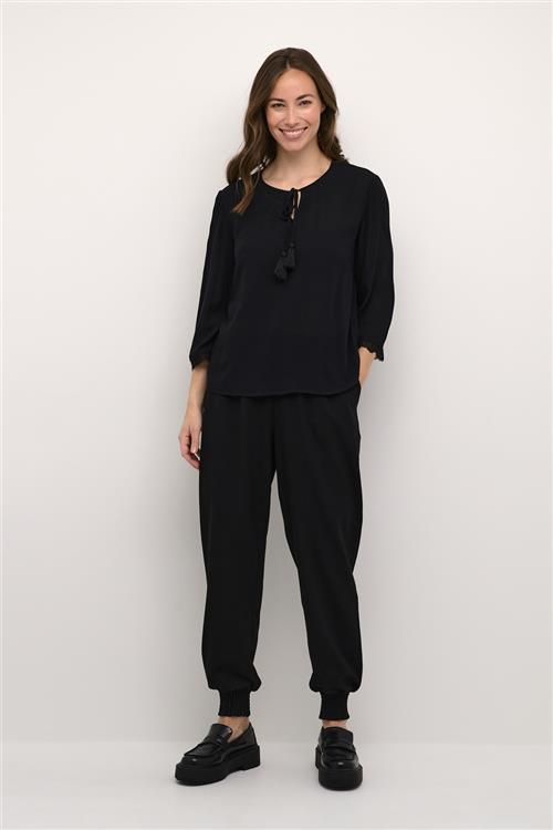 Cream Crcharlott Harem Pant Kvinde Pitch Black Bukser Med Brede Ben Str 36 - hos Magasin