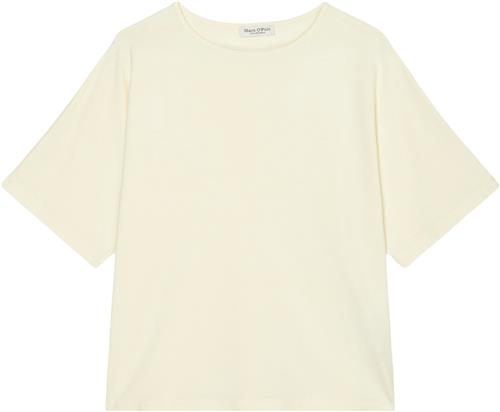 Se Marc O’Polo Tshirt, cut on Sleeve Kvinde Off White Kortærmede T-shirts Str M - hos Magasin ved Magasin