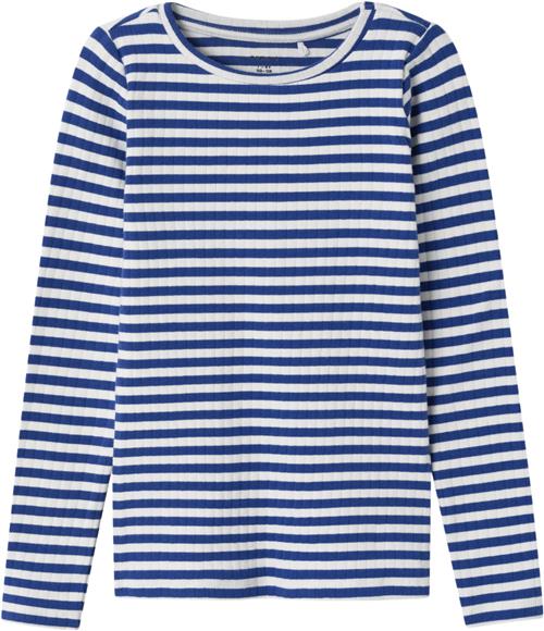 Name It Nkfsuraja XSL LS TOP Noos Str 116 - Surf The Web/stripe Bluser hos Magasin