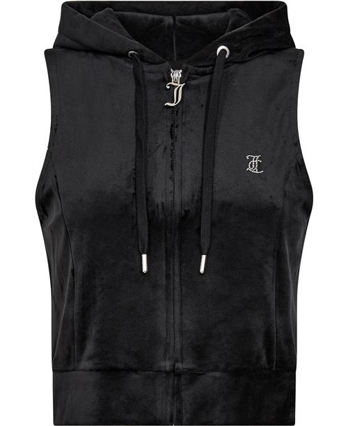 Se Juicy Couture Gilly Velour Gilet Kvinde Black Toppe Str L Velour - hos Magasin ved Magasin