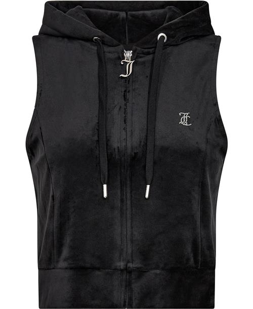 Se Juicy Couture Gilly Velour Gilet Kvinde Black Toppe Str M Velour - hos Magasin ved Magasin