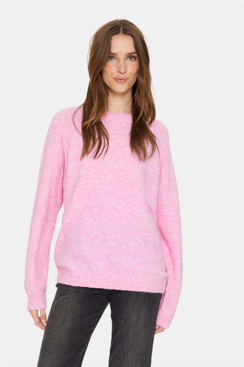 Se Saint Tropez Garbiesz Pullover Kvinde Chateau Rose Sweaters Loose Fit Str L - hos Magasin ved Magasin