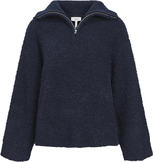 Se Object Objtolatya Knit LO L/S Pullover 135 Kvinde Sky Captain Toppe Loose Fit Str XL - hos Magasin ved Magasin