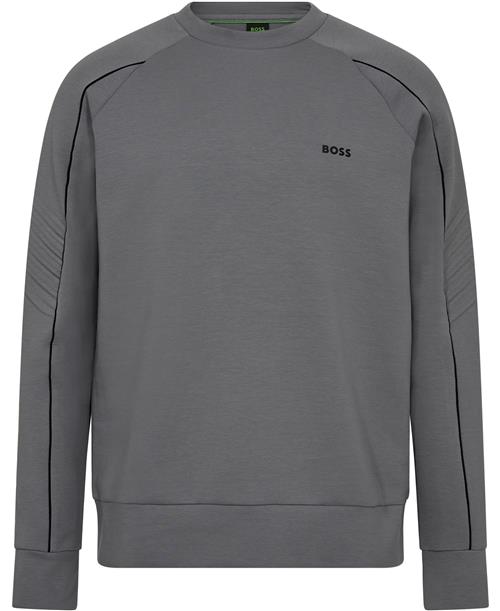 Se BOSS Salbo 1 Mand Dark Beige Sweatshirts Str M - hos Magasin ved Magasin