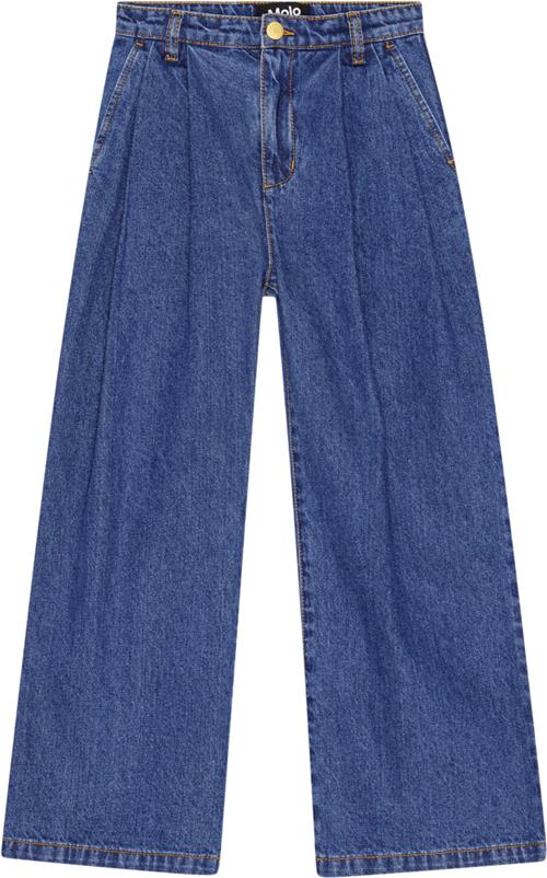 Molo Aeisha Str 7 år / 122 cm - Blå Jeans Bomuld hos Magasin