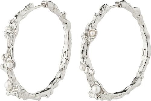 Pilgrim Raelynn Recycled Hoops Silverplated one size - Creoler hos Magasin