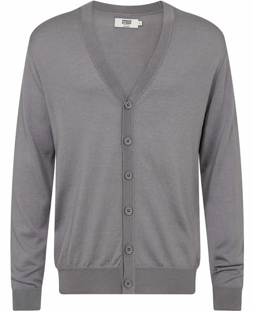 Se Magasin du Nord Collection Magasin Morgan 3 100% RWS Merino Wool Mand Ultimate Gray Cardigans Str XL Merino ved Magasin