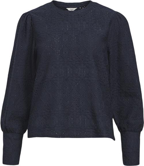 Object Objfeodora L/S TOP Noos Kvinde Sky Captain/col Toppe Regular Fit Str L - hos Magasin