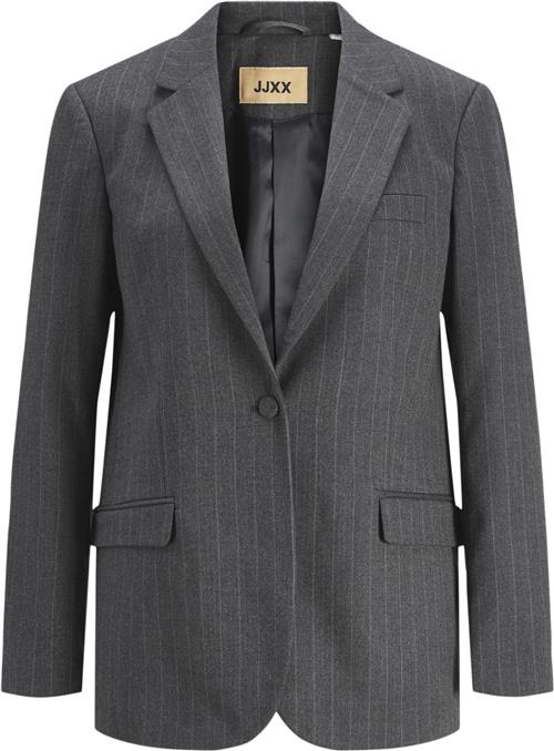 Se JJXX Jxana Mary Brushed REG Blazer TLR S Kvinde Dark Grey Melange/light Grey Blazere Regular Fit Str L - hos Magasin ved Magasin