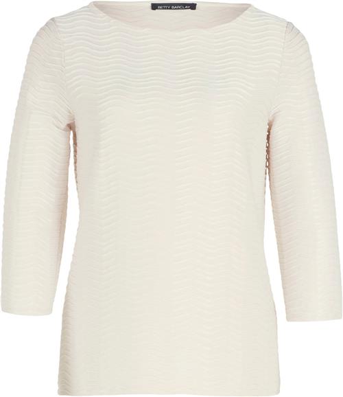 Betty Barclay Shirt Kurz 3/4 Ar Kvinde Pastel Sand Langærmede Bluser Str 40 - hos Magasin