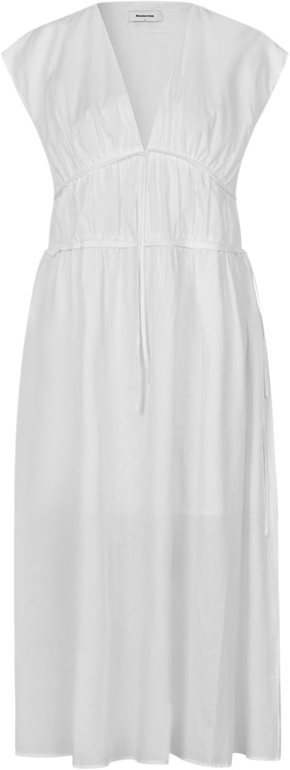 Modström Indiamd Dress Kvinde Soft White Maxi Kjoler Str L - hos Magasin