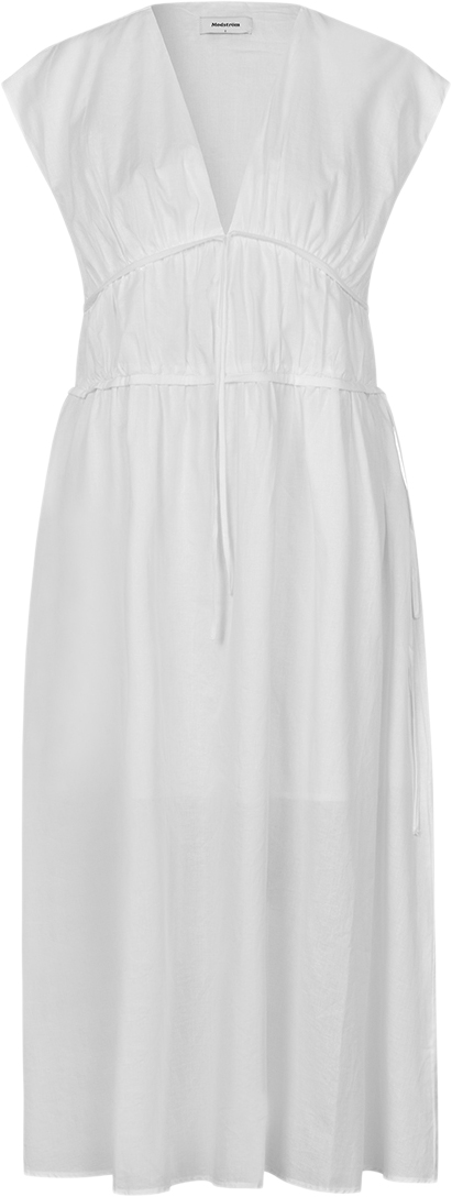 Modström Indiamd Dress Kvinde Soft White Maxi Kjoler Str XL - hos Magasin