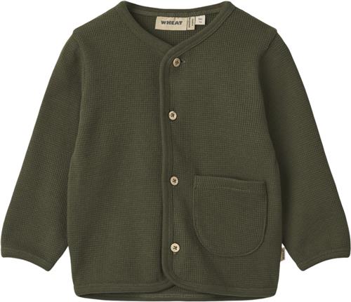 Se Wheat Sweat Cardigan Toto Str 2 år / 92 cm - Pine Needle Sweatshirts Bomuld hos Magasin ved Magasin