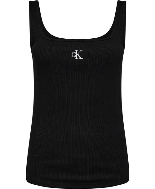 Calvin Klein CK RIB Tank TOP Kvinde Beh Tanktoppe Str S - hos Magasin