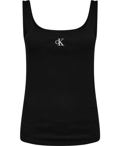 Calvin Klein CK RIB Tank TOP Kvinde Beh Tanktoppe Str XS - hos Magasin