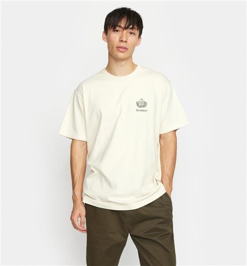 RVLT / Revolution Wash 30 Gentle Mand Offwhite Kortærmede T-shirts Loose Fit Str S - hos Magasin