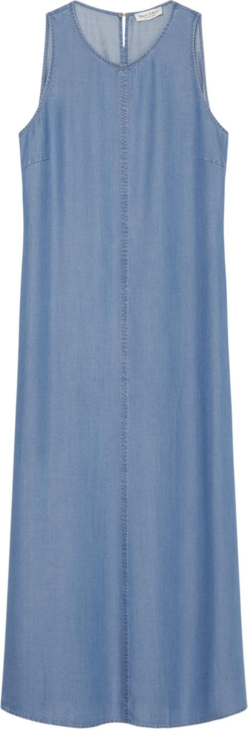 Marc O’Polo Dress, Midi Style, Feminine Silhoue Kvinde Washed Sky Maxi Kjoler Str 42 - hos Magasin