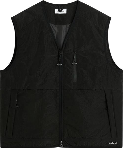 Se Soulland Clay Vest Mand Sort Veste Str L/XL - Polyester hos Magasin ved Magasin