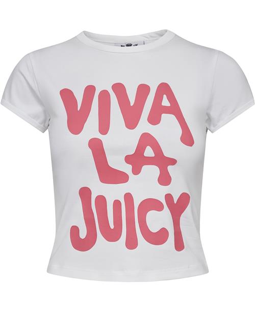 Juicy Couture Viva LA Juicy Baby Tshirt Kvinde White Kortærmede T-shirts Str XS - hos Magasin