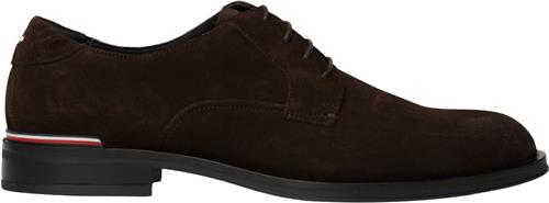 Se Tommy Hilfiger Core RWB Hilfiger Suede Shoe Mand Dark Coffee Business Sko Str 41 - hos Magasin ved Magasin