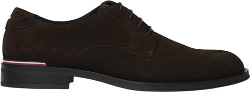 Tommy Hilfiger Core RWB Hilfiger Suede Shoe Mand Dark Coffee Business Sko Str 42 - hos Magasin