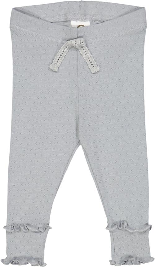 Se Müsli by Green Cotton Pointelle Leggings Baby Str 62 - Jasmin Blue Leggings Bomuld hos Magasin ved Magasin