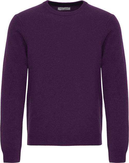 Casual Friday Cfkarl Crew Neck Bounty Knit Mand Montana Grape Melange Cardigans Regular Fit Str S - hos Magasin